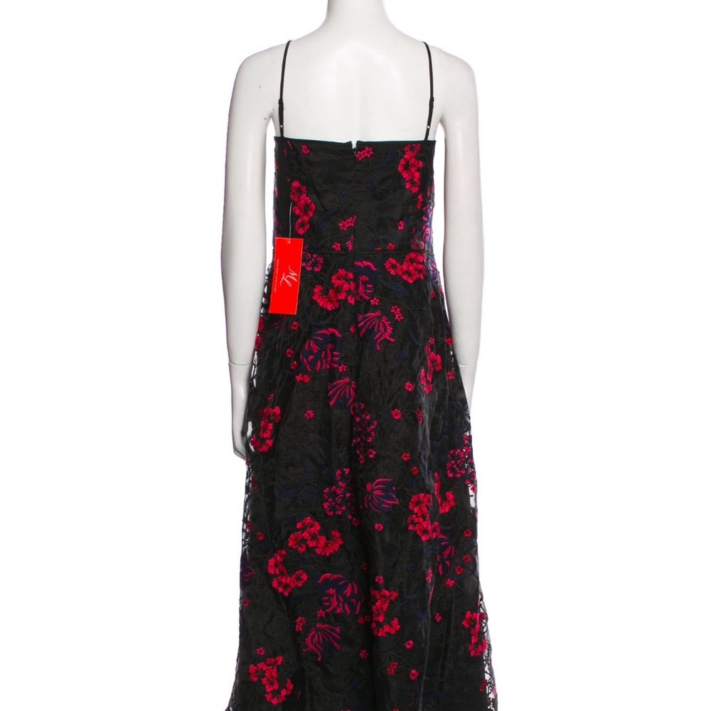 Monique Lhuillier Black and Red Spaghetti Strap Dress. With Tag. - Picture 2 of 9